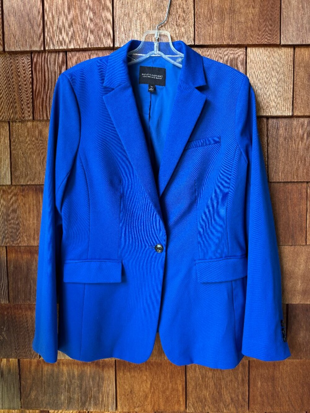 Banana Republic Cobalt Blue Long and Lean Blazer in Women's 10